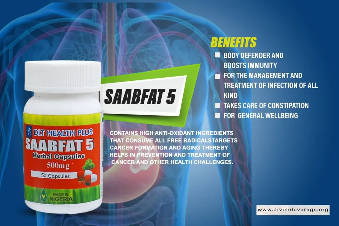 SaabFat5 500mg x 50 Capsules PR
