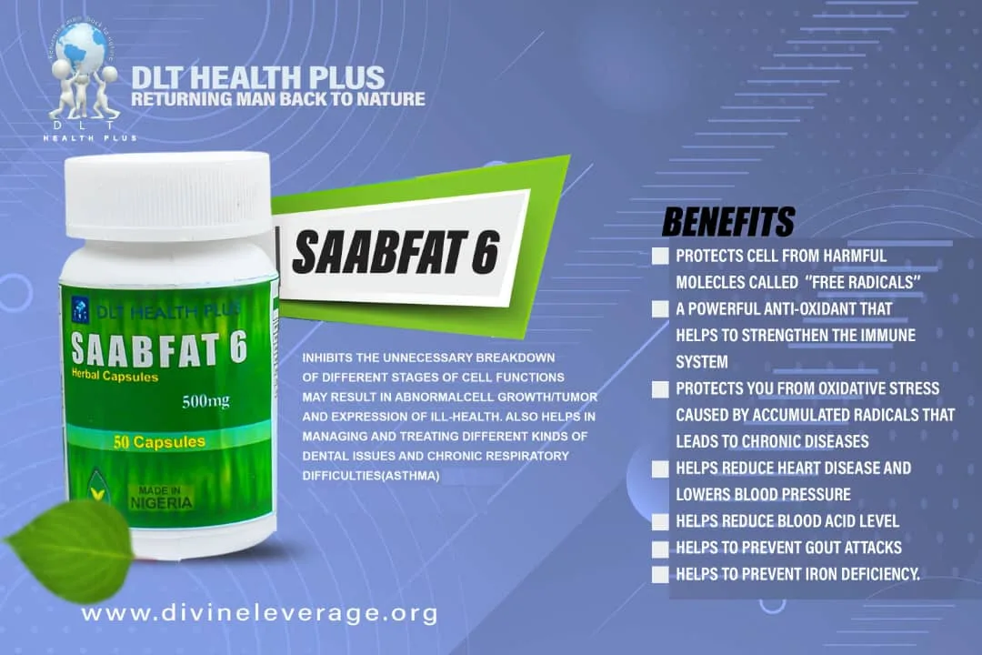 SaabFat 6 500mg x 50 Capsules PR